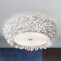 ceiling light xenia with fringe trim