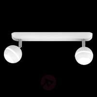 ceiling light groove with leds 2 bulb white
