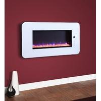 Celsi Touchflame White Wall Mounted Electric Fire