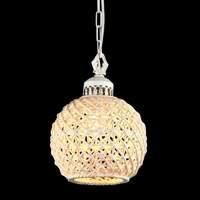 Ceramic pendant light Keramos in white