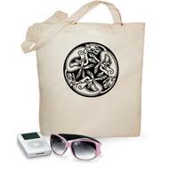 celtic triad, fabric bag