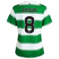 Celtic Home Shirt 2015/16 - Womens White with Brown 8 printing