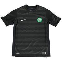 Celtic Squad Short Sleeve Pre Match Top - Kids Black