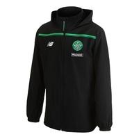 celtic training rain jacket black