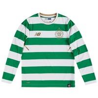 Celtic Home Shirt 2017-18 - Long Sleeve - Kids, Green/White