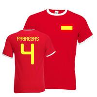 cesc fabregas spain ringer tee red