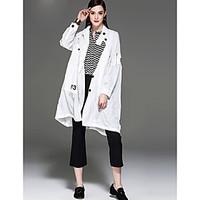 celineia womens casualdaily simple spring summer trench coatsolid shir ...