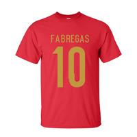 cesc fabregas spain hero t shirt red