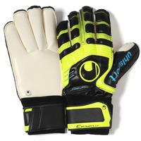 Cerberus Supersoft Supportframe Rollfinger Goalkeeper Gloves Black/Yellow