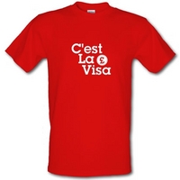 cest la visa male t shirt