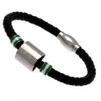 Celtic F.C. Colour Ring Leather Bracelet