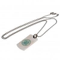 Celtic F.C. Colour Crest Dog Tag &amp;amp; Chain