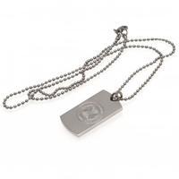 Celtic F.C. Engraved Crest Dog Tag &amp;amp; Chain