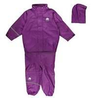 celavi unisex basic suit solid raincoat purple 100cm