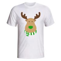 Celtic Rudolph Supporters T-shirt (white)