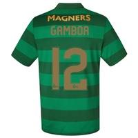 Celtic Away Shirt 2017-18 with Gamboa 12 printing, Black