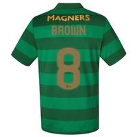 Celtic Away Shirt 2017-18 with Brown 8 printing, Black