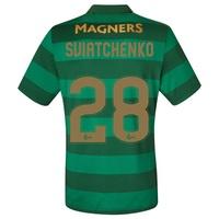 Celtic Away Elite Shirt 2017-18 with Sviatchenko 28 printing, Black