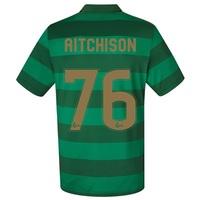 Celtic Away Shirt 2017-18 - Kids with Aitchison 76 printing, Black