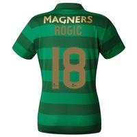 Celtic Away Shirt 2017-18 - Womens with Rogic 18 printing, Black