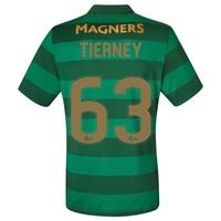 Celtic Away Elite Shirt 2017-18 with Tierney 63 printing, Black