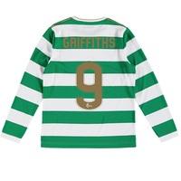 Celtic Home Shirt 2017-18 - Long Sleeve - Kids with Griffiths 9 printi, Green/White