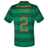 Celtic Away Elite Shirt 2017-18 with Toure 2 printing, Black