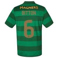 Celtic Away Shirt 2017-18 with Bitton 6 printing, Black