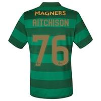 Celtic Away Elite Shirt 2017-18 with Aitchison 76 printing, Black