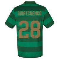 Celtic Away Shirt 2017-18 - Kids with Sviatchenko 28 printing, Black