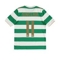 Celtic Home Shirt 2017-18 - Kids with Sinclair 11 printing, Green/White