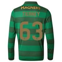 Celtic Away Shirt 2017-18 - Long Sleeve with Tierney 63 printing, Black