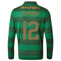 Celtic Away Shirt 2017-18 - Long Sleeve with Gamboa 12 printing, Black