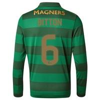 celtic away shirt 2017 18 long sleeve with bitton 6 printing black