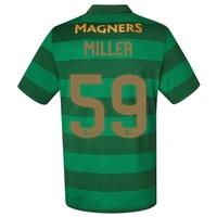 Celtic Away Shirt 2017-18 with Miller 59 printing, Black