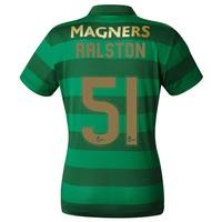 Celtic Away Shirt 2017-18 - Womens with Ralston 51 printing, Black