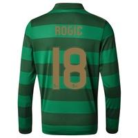 Celtic Away Shirt 2017-18 - Long Sleeve - Kids with Rogic 18 printing, Black