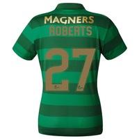 Celtic Away Shirt 2017-18 - Womens with Roberts 27 printing, Black