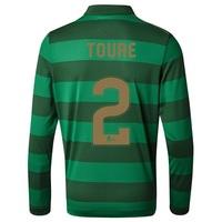 celtic away shirt 2017 18 long sleeve kids with toure 2 printing black