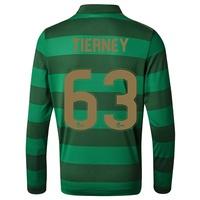 Celtic Away Shirt 2017-18 - Long Sleeve - Kids with Tierney 63 printin, Black