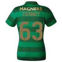 Celtic Away Shirt 2017-18 - Womens with Tierney 63 printing, Black