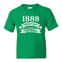 celtic birth of football t shirt red kids