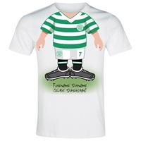 Celtic Personalised Use Your Head T-Shirt - Junior, White