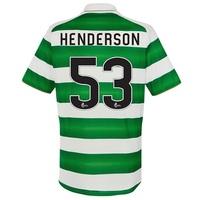 celtic home kids shirt 2016 17 with henderson 53 printing greenwhite