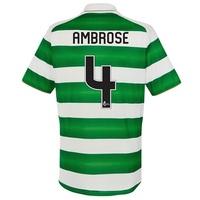 celtic home kids shirt 2016 17 with ambrose 4 printing greenwhite