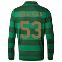 celtic away shirt 2017 18 long sleeve kids with henderson 53 print bla ...