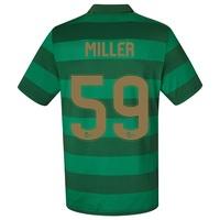 celtic away shirt 2017 18 no sponsor with miller 59 printing black