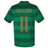 celtic away shirt 2017 18 kids with sinclair 11 printing black