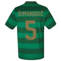 Celtic Away Shirt 2017-18 - Kids with Simunovic 5 printing, Black