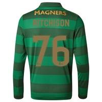 celtic away shirt 2017 18 long sleeve with aitchison 76 printing black